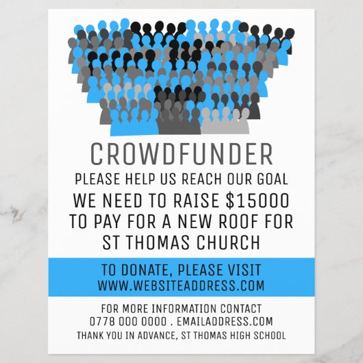 Silhouette Crowd Design, Crowdfunder, Crowdfunding Flyer (Voorkant)