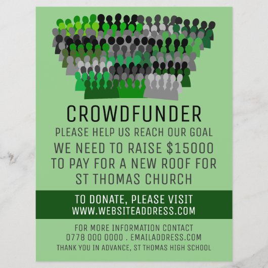 Silhouette Crowd Design, Crowdfunder, Crowdfunding Flyer (Voorkant)