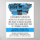 Silhouette Crowd Design, Crowdfunder, Crowdfunding Poster (Voorkant)