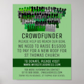 Silhouette Crowd Design, Crowdfunder, Crowdfunding Poster (Voorkant)