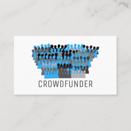 Silhouette Crowd Design, Crowdfunder, Crowdfunding Visitekaartje (Voorkant)