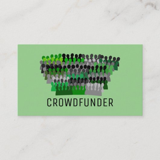 Silhouette Crowd Design, Crowdfunder, Crowdfunding Visitekaartje (Voorkant)