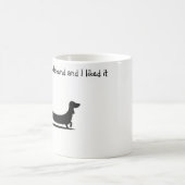 Silhouette Dachshund koffiemok  (Center)