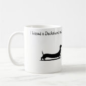 Silhouette Dachshund koffiemok  (Links)