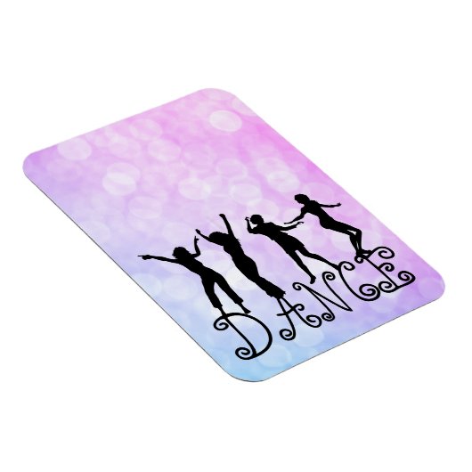 Silhouette Dancers Bokeh Dance Magneet (Rechterzijde)