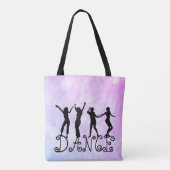 Silhouette Dancers Bokeh Dance Tote Bag (Achterkant)