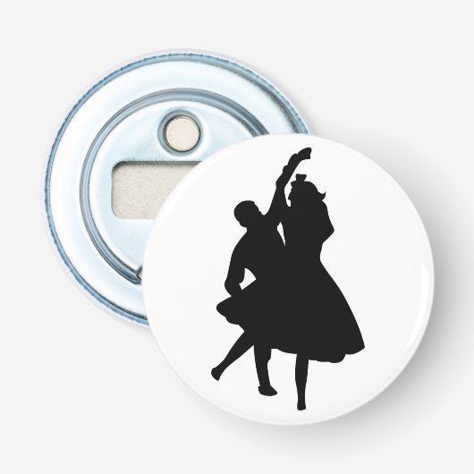 SILHOUETTE DANCERS BUTTON FLESOPENER (Voorkant)