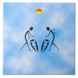 Silhouette Dancers Celebration Tegeltje