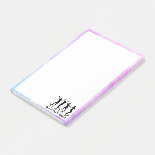 Silhouette Dancers Dance Post-it® Notes (Schuin)