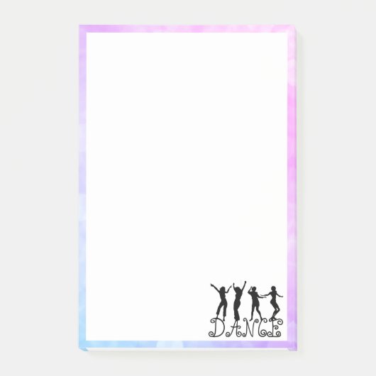 Silhouette Dancers Dance Post-it® Notes (Voorkant)