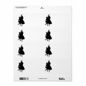 SILHOUETTE DANCERS ETIKET (Full Sheet)