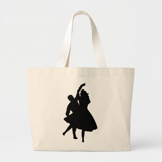 SILHOUETTE DANCERS GROTE TOTE BAG (Voorkant)