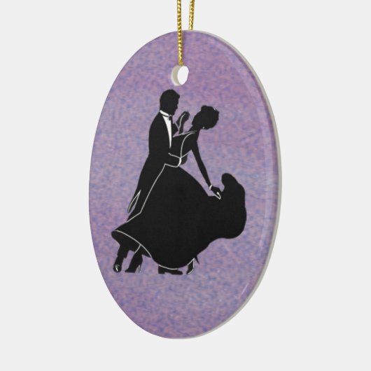 Silhouette Dancers Keramisch Ornament (Links)