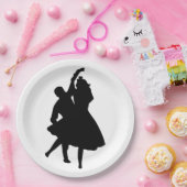 SILHOUETTE DANCERS PAPIEREN BORDJE (Feest)
