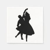 SILHOUETTE DANCERS SERVETTEN (Voorkant)