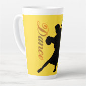 Silhouette Dancing Couple Latte Mok (Linkerhoek)