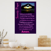 Silhouette draagt de dienst poster (Keuken)