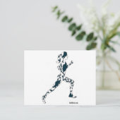 Silhouette draaien - Floral Briefkaart (Staand voorkant)