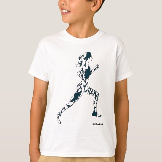 Silhouette draaien - Floral T-shirt (Voorkant)