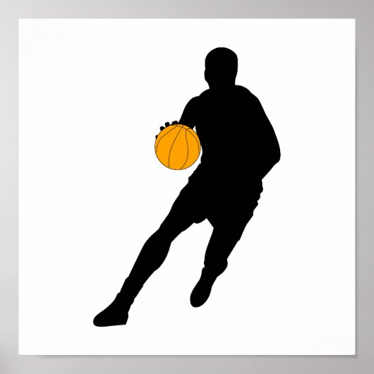 Silhouette Dribble Poster (Voorkant)
