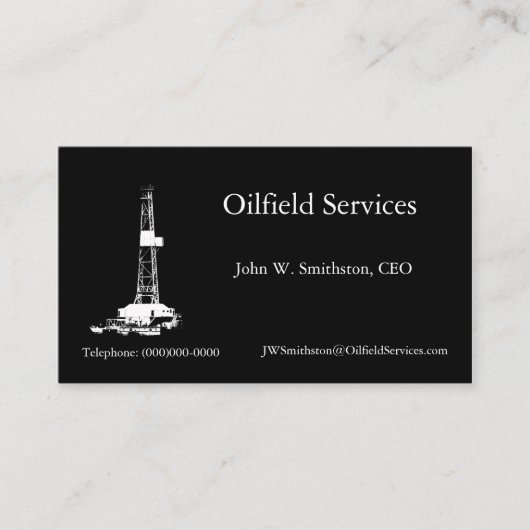 Silhouette Drilling Visitekaartje (Voorkant)