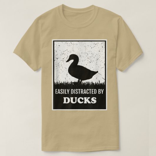Silhouette Duck Lover gemakkelijk verstoord door E T-shirt (Design voorkant)