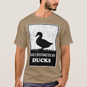 Silhouette Duck Lover gemakkelijk verstoord door E T-shirt