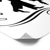 Silhouette Elegant Man Poster Print (Hoek)