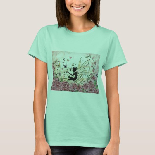 Silhouette en Rozen T-shirt (Voorkant)