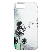 Silhouette Fairy and Dandelion Seeds Flower Garden Case-Mate iPhone Case (Achterkant)