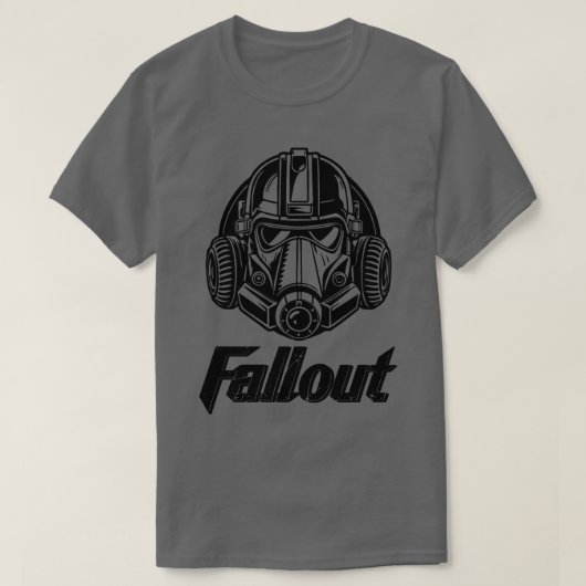 Silhouette Fallout Helm T-shirt (Design voorkant)