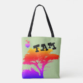 Silhouette Family Great Tree  FAMILY TREE Tote Bag (Achterkant)