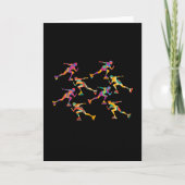 Silhouette Figuur Skater Kaart (Voorkant)