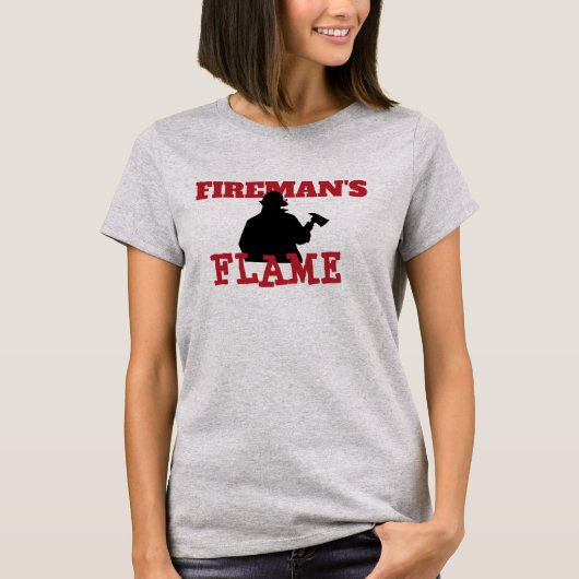 Silhouette Fireman's Flame T-shirt (Voorkant)