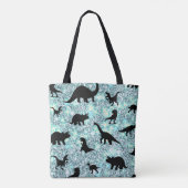 Silhouette Fish Shark Whale op Gradient Galaxy Tote Bag (Achterkant)
