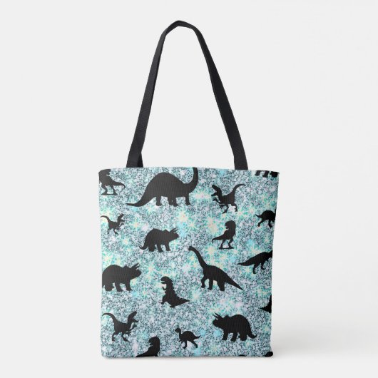 Silhouette Fish Shark Whale op Gradient Galaxy Tote Bag (Achterkant)
