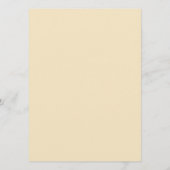 Silhouette Floral Wedding Program Card Programmakaart (Achterkant)