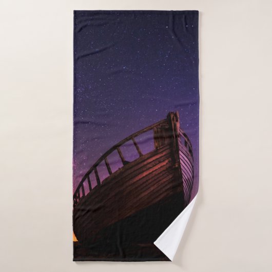 SILHOUETTE FOTOGRAFIE VAN DE SAILHANDBOOT AAN DE L BADHANDDOEK (Badhanddoek)