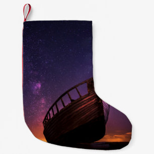 SILHOUETTE FOTOGRAFIE VAN DE SAILHANDBOOT AAN DE L KLEINE KERSTSOK
