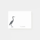 silhouette Great Blue Heron Egret op maat Post-it® Notes (Voorkant)
