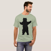 silhouette grizzly beer t-shirt (Voorkant volledig)