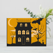 Silhouette Halloween House Uitnodigingen