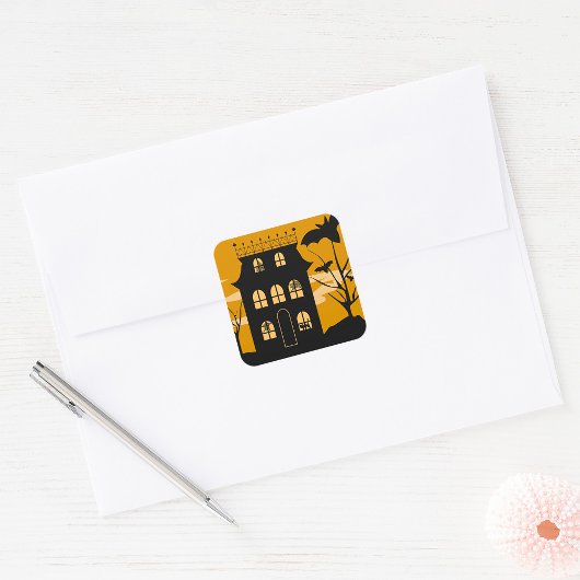 Silhouette Halloween Huis Stickers