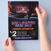 Silhouette Halloween Promotional Club Flyer (Hand)