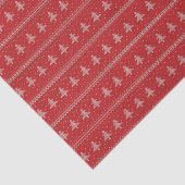 Silhouette Holiday Trees Red Pattern Tissuepapier (Detail)