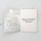 Silhouette Horse and Easter Kaart (Binnen)