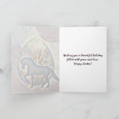 Silhouette Horse and Easter Kaart (Binnen)