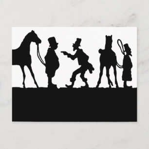Silhouette: Horse Dealer Briefkaart