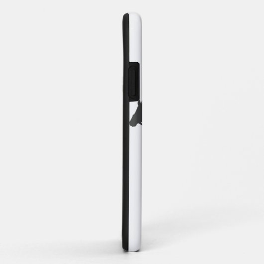 Silhouette horse jockey - Kies achtergrondkleur Case-Mate iPhone Case (Achterkant/rechts)