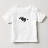 Silhouette horse jockey - Kies achtergrondkleur